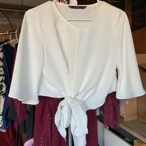 Zara wrap blouse